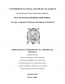 PROCESO DE ESTAMPADO EN UNA EMPRESA DE METALES