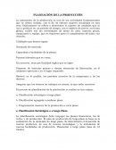 PLANEACIÓN DE LA PRODUCCIÓN