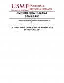 EMBRIOLOGÍA HUMANA SEMINARIO