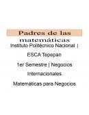 Padres de las matematicas
