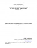 Relatoría sobre el texto: “Tendencias epistemológicas de la investigación científica en el siglo XXI”