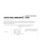 JUICIO ORAL MERCANTIL – CIVIL