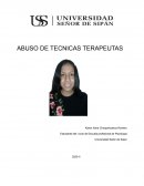 Abuso de tecnicas terapeutas