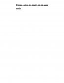 Trabajo sobre la mujer en la edad media