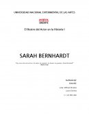 Ensayo sobre Sarah Bernhardt