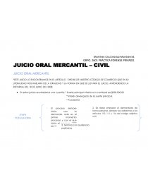 JUICIO ORAL MERCANTIL – CIVIL. Página 1