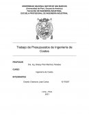 Trabajo de Presupuestos de Ingeniería de Costos