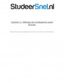 Capítulo 3 - Métodos de investigación social Bryman