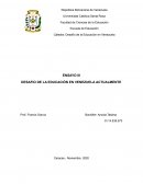 DESAFIÓ DE LA EDUCACIÓN EN VENEZUELA
