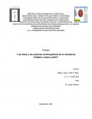 Las ideas y las practicas emancipadoras de la resistencia indígena, negra y parda