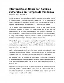 Intervención en Crisis con Familias Vulnerables en Tiempos de Pandemia. Página 1