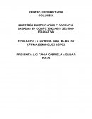 MAESTRÍA EN EDUCACIÓN Y DOCENCIA BASADAS EN COMPETENCIAS Y GESTIÓN EDUCATIVA