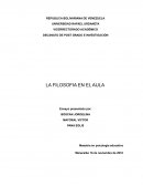 LA FILOSOFIA EN EL AULA