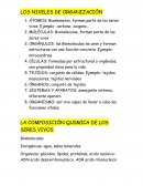 LA COMPOSICIÓN QUIMICA DE LOS SERES VIVOS