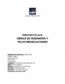 PROYECTO CAPACITACIÓN A+S OBRAS DE INGENIERÍA Y TELECOMUNICACIONES