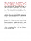 Cómo las condiciones de salubridad y las decisiones tomadas para enfrentar la epidemia de la peste bubónica repercutieron en los comportamientos de los sectores sociales?