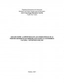 CONSECUENCIAS DE LA POSICION GEOGRAFICA EN VENEZUELA EN CUANTO A LO ECONOMICO CULTURAL Y ESTRATEGICO MILITAR