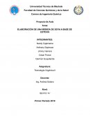 ELABORACIÓN DE UNA BEBIDA DE SOYA A BASE DE ESTEVIA