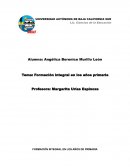 Formación integral en los años de primaria