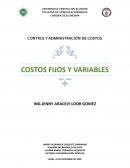 COSTOS FIJOS Y VARIABLES