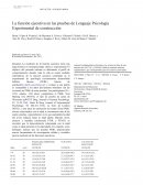 La función ejecutiva en las pruebas de PEBL