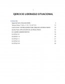 EJERCICIO LIDERAZGO SITUACIONAL