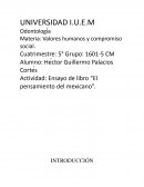 Ensayo de libro “El pensamiento del mexicano”