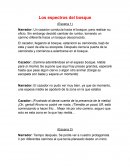 Ejemplo de obra de teatro de terror y suspenso inventada: Los espectros del bosque