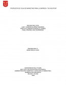 PROPUESTA DE PLAN DE MARKETING PARA LA EMPRESA “ON VACATION”