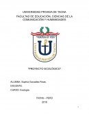 Proyecto ecológico. Fomento del comercio sostenible