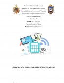 SISTEMA DE COSTOS POR ÓRDENES DE TRABAJO