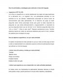 Dos (2) actividades y estrategias para estimular el área del lenguaje