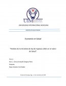 “Análisis de la iniciativa de ley de ingresos 2021 en el rubro de Salud”