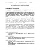 Degradación del suelo agrícola