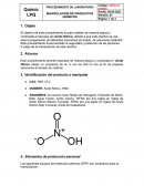 Manipulacion de productos quimicos