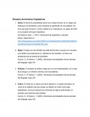 Glosario lingüistico