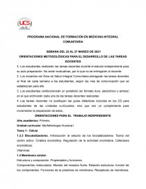 PROGRAMA NACIONAL DE FORMACIÓN EN MEDICINA INTEGRAL COMUNITARIA. Página 1