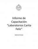 Informe de Capacitación “Laboratorios Carita Feliz”