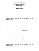 Resumen de empresas industriales de la construcción