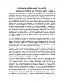 BREVE RESUMEN SOBRE LA REVOLUCIÓN EN MEXICO