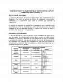 SELECCIÓN DE UN SUPERVISOR DE ALMACÉN PARA INDUSTRIAS COLIBRÍ, S. A.