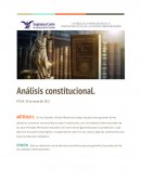 Análisis constitucional