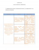 COMPARACION ENTRE EL DIAGNOSTICO INICIAL, LOS OBJETIVOS Y LAS METAS ALCANZADAS