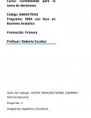 HILTON MANUFACTURING COMPANY - Informe Ejecutivo