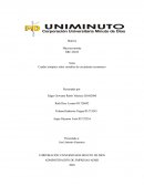 Cuadro sinóptico sobre variables de crecimiento económico