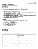 PRÁCTICAS DEL LENGUAJE GÉNERO FANTÁSTICO