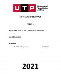 SISTEMAS OPERATIVOS TAREA 1. Página 1