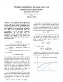 Modelo matemático de un circuito con amplificador operacional