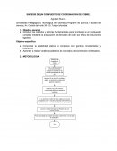 SINTESIS DE UN COMPUESTO DE COORDINACION DE COBRE