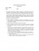 Examen Parcial de Economía Ambiental